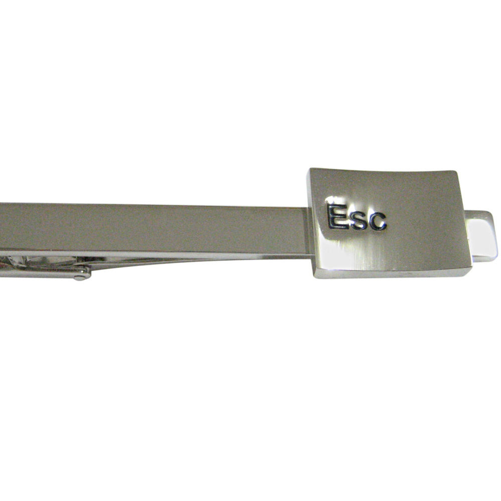 Esc Key Square Tie Clip
